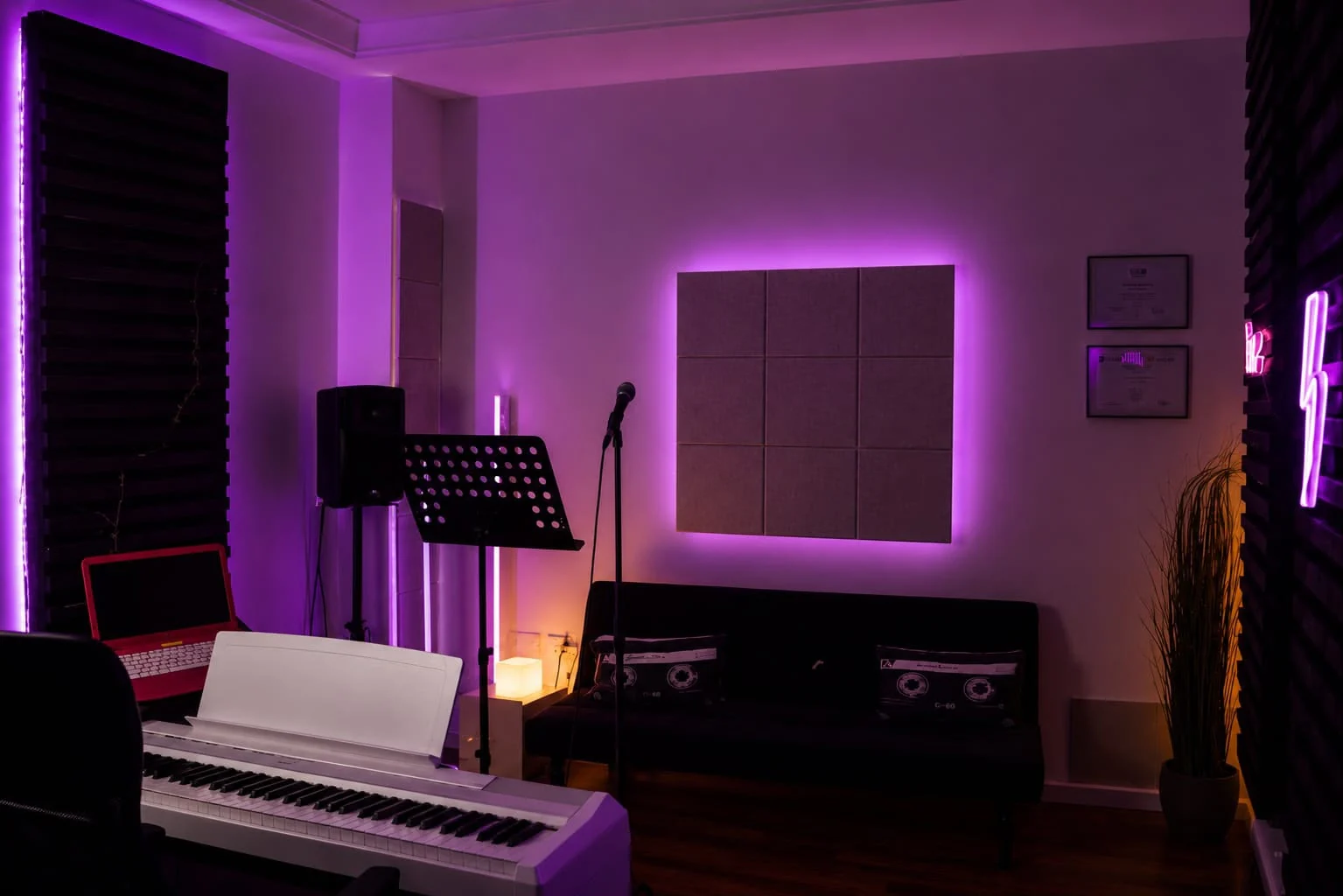 Sala vocale per musicoterapia e ascolto